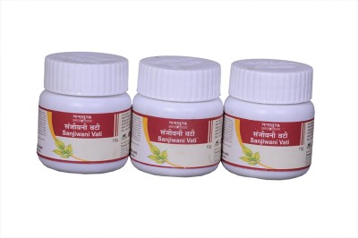 Tansukh Sanjivani Vati | Ayurvedic Herbal Product | 10 G x 3 | Pack Of 3(Pack of 3)