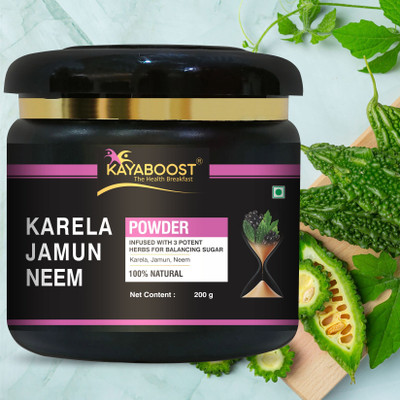 KAYABOOST Neem Karela Jamun Powder (200g) | Blood Sugar Management(200 g)