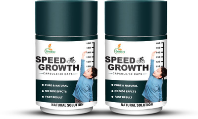 grinbizz Speed Growth Capsule For Longer & Taller Height/Promote Body Growth Bone Density(2 x 30 Capsules)