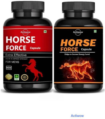 ACTIWOW Horse Force Capsule Male energy & strength solution Row 01 F06(30 Capsules)