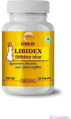 Dr.TrueSkin Libidex Gold Capsules Rejuvenation Ayurvedic Stamina Endurance(30 Capsules)