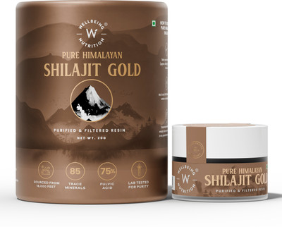 Wellbeing Nutrition Pure Himalayan Shilajit Gold Resin for Strength, Stamina, Performance & Vitality(20 g)