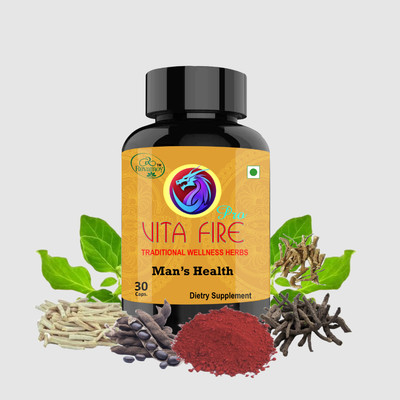 Revamoy Vita fire Pro Ayurvedic Capsule for Men Helpful for Boost Vigour&Vitality(30cap)(30 Capsules)