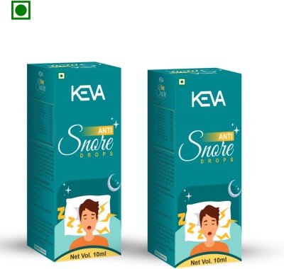 KEVA Anti Snore Nasal Drops May Helps Prevents and Reduces Vibrations 20ml(Pack of 2)