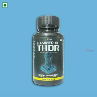 Dr.TrueSkin Hammer Of Thor Pure Strength Booster For Men(30 Capsules)