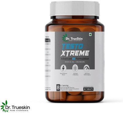 Dr.TrueSkin Testo Xtreme with stamina and herbal power blend(60 Tablets)