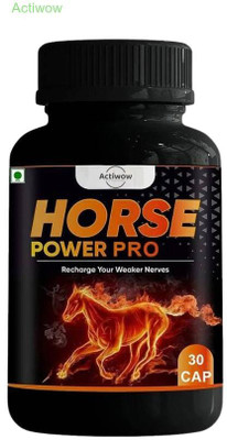 ACTIWOW Horse Power Pro Capsule Fights fatigue & boosts combo power DFE75E(30 Capsules)