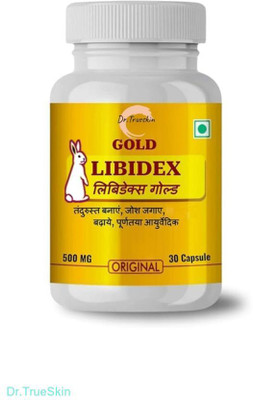 Dr.TrueSkin Libidex Gold Capsules Herbal Power For Men Rejuvenation(30 Capsules)