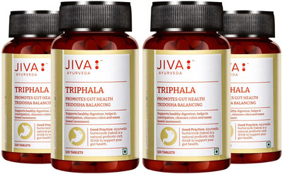 JIVA Triphala Tablets 120 Tablets(Pack of 4, 480 Tablets)
