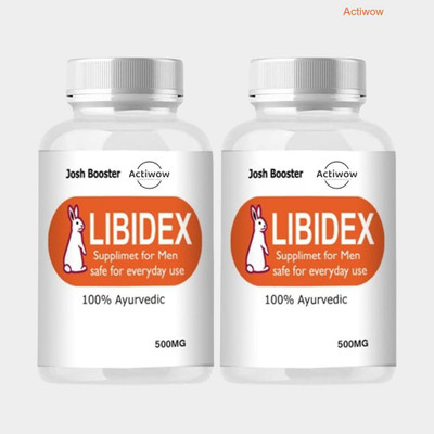 ACTIWOW Libidex Capsules - Natural Performance & Energy Enhancer(Pack of 2, 60 Capsules)