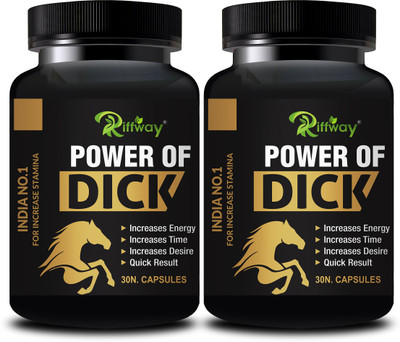 Riffway Power Of D-ick _ Herbal Formulation Stamina Capsule For Better Strength(Pack of 2, 60 Capsules)