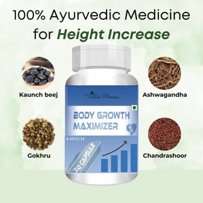 visalak pharma Body Growth Maximizer-Height cap-sules For Grow Height PACK-1 30 Caps