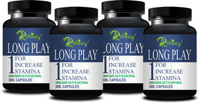 Riffway Long Play _ Herbal Formulation Stamina Capsule For Better Strength(Pack of 4, 120 Capsules)