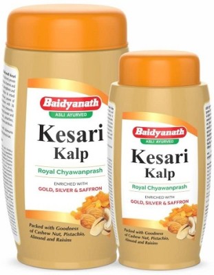 Baidyanath Kesari Kalp Royal Chyawanprash, 1.5 kg - Enriched with Gold, Silver & Saffron