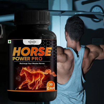 ACTIWOW Natural Horse Power Pro Energy & stamina booster for man Booster Men(30 Capsules)