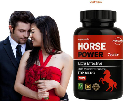 ACTIWOW Horse Power Capsule Vitality & Energy Boost 1 B02(30 Capsules)