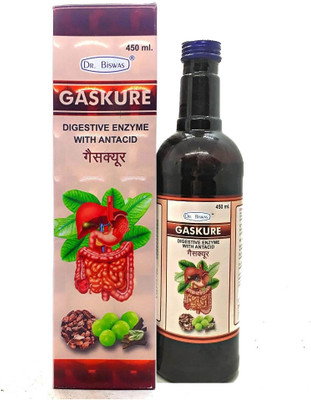 vedazone GFGF Dr. Biswas Gaskure Syrup 450ml For Hyper-Acidity,(450 ml)
