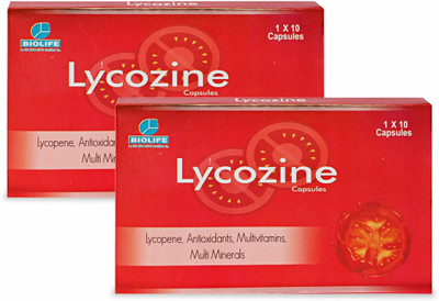 BIOLIFE Lycozine Capsule pack of 2(Pack of 2, 20 Capsules)