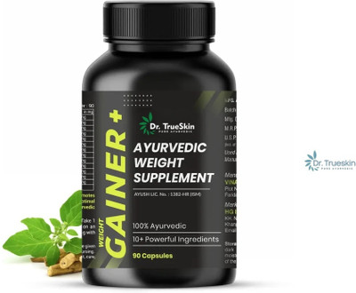 Dr.TrueSkin Weight Gainer+ Capsules Herbal Daily Power Tonic 90CAPS(90 Capsules)