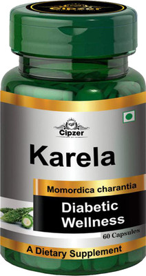 CIPZER Karela Capsule |Helps in regulating blood sugar level and metabolism-60 Capsules(60 Capsules)