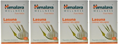 HIMALAYA Lasuna Cardiac Wellness (Pack of 4, Each Pack 60 Tablets)(Pack of 4)