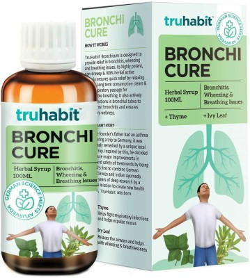 TruHabit Bronchicure Herbal Lung Care syrup for Asthma & Breathing issues with Ivy Leaf and Thyme Fluid(100 ml)