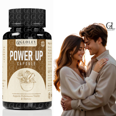 GLOLEY Power Up Herbal Stamina Capsule Crafted With Horse Strength And Fire Balance(60 Capsules)
