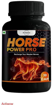 ACTIWOW Horse Power Pro Capsule Boosts stamina, power & drive TY73RT(30 Capsules)