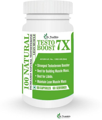 Dr.TrueSkin Testo Boost 7X Capsules for Improved Strength & Endurance(30 Capsules)