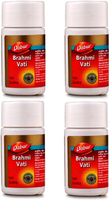 Dabur Brahmi Vati 40 Tablets for Mental Stress & Memory(Pack of 4, 40 Tablets)