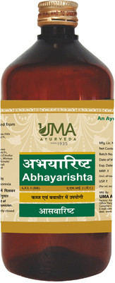 Uma Ayurveda Abhayarishta 450 ml Useful in Digestive Health Piles(450 ml)