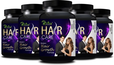 Riffway Hair Care Herbal Pill | Hair Capsule Promotes Hair Gain(5 x 30 Capsules)