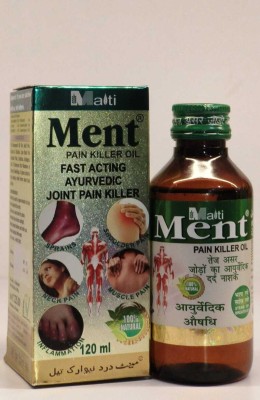 ment PAIN KILLER FAST ACTING AYURVEDIC OIL | For Joints, Back, Knee, Shoulder-120ML(Pack of 2)