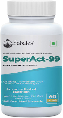 Sabates Super Act Health Power Capsule For Men _ For Strength & Stamina Stay Active(60 Capsules)