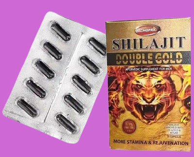 Cosmetize FDTE_Dr Chopra shilajit double gold capsule(10 Capsules)