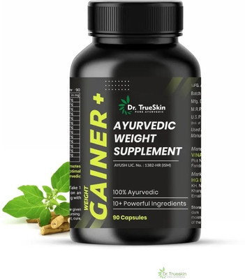 Dr.TrueSkin Weight Gainer+ Capsules Herbal Vital Support 90CAPS(90 Capsules)