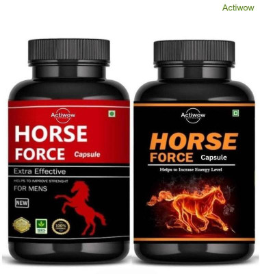 ACTIWOW Horse Force Capsule Combo for Lasting Energy and Vitality VFX119 F06(30 Capsules)