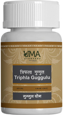 Uma Ayurveda Triphala Guggul 40 Tab Useful in Cuts, Wounds and Burn Injury Piles(Pack of 3, 40 Tablets)