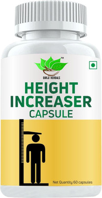 BIRJI HERBALS HEIGHT INCREASER AYURVEDIC CAPSULES 60veg capsules pack of 1(60 Capsules)