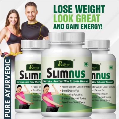 Riffway Slimnus Herbal Tablets | Weight Loss Capsule For Block Fat(3 x 60 Capsules)