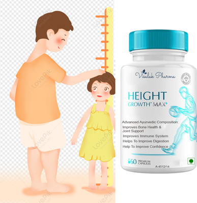 visalak pharma Height Growth Max Plus Capsule Increase Body Height For Men & Women(60 Capsules)