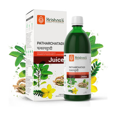 Krishna's Herbal & Ayurveda Patharchatadi (Stonecracker) Juice | Helps Strengthen Kidneys Health(1 L)