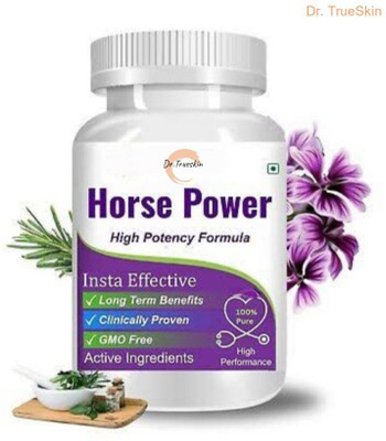 Dr.TrueSkin Horse Power Capsule & Oil With Pure Strength Blend(30 Capsules)