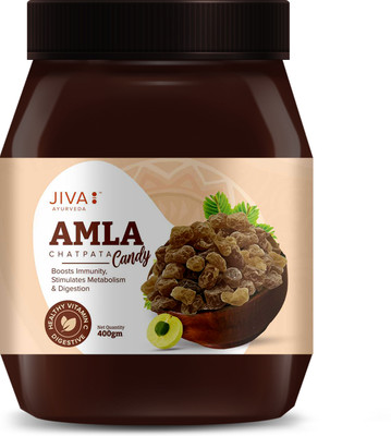 JIVA Amla Chatpata Candy - Boosts Immunity and Digestion - 400 g Pack of 1(400 g)