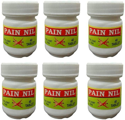 Quickbits Ayurvedic Pain Nil Tablets for Joint pain (pack of 6) Tablets(6 x 40 Units)