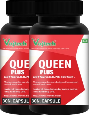 Vojtech Queen Plus Health Immunity Power Women Medicine | Maintains Non Stop Energy(Pack of 2)