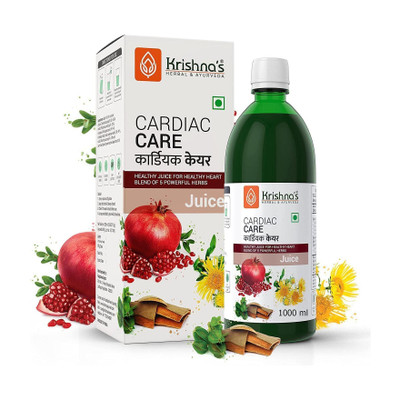 Krishna's Herbal & Ayurveda Cardiac Care Juice | Maintains Healthy Heart | Improves Heart Functions(1000)