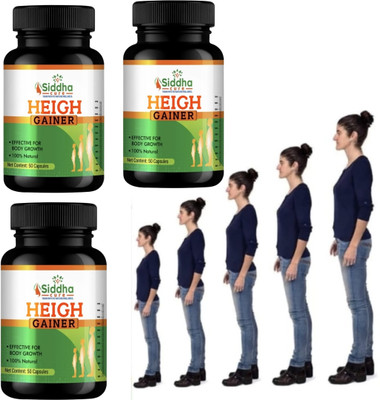 Siddha cure Hight gainer Speed growth | Height increase for Man & Woman | Height Gainer(Pack of 3, 30 Capsules, 30 Capsules, 30 Capsules)