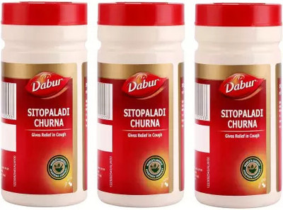 Dabur Sitopaladi Churna for Giving Relief in Cough (Pack of 3)(Pack of 3, 180 g)