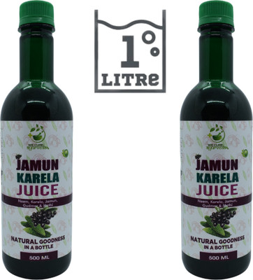 wecureayurveda Jamun Karela Juice for Heart Support improve liver health Combo Pack of 2 500 ML(Pack of 2, 1000 ml)